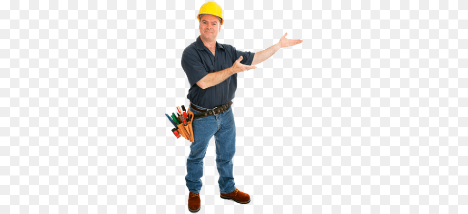 Contractor Transparent Construction Worker, Clothing, Hardhat, Helmet, Person Png Image