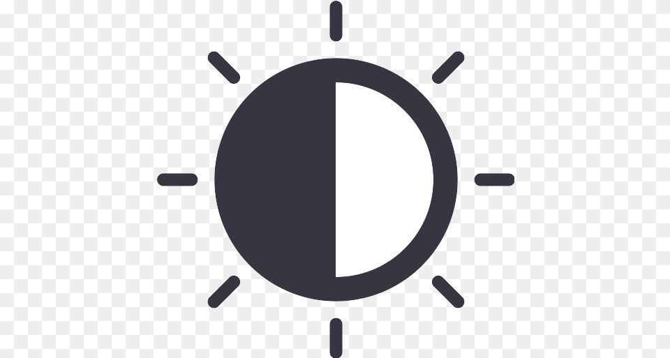 Contrast Bright Icon Transparent Black Light Bulb, Disk Png Image