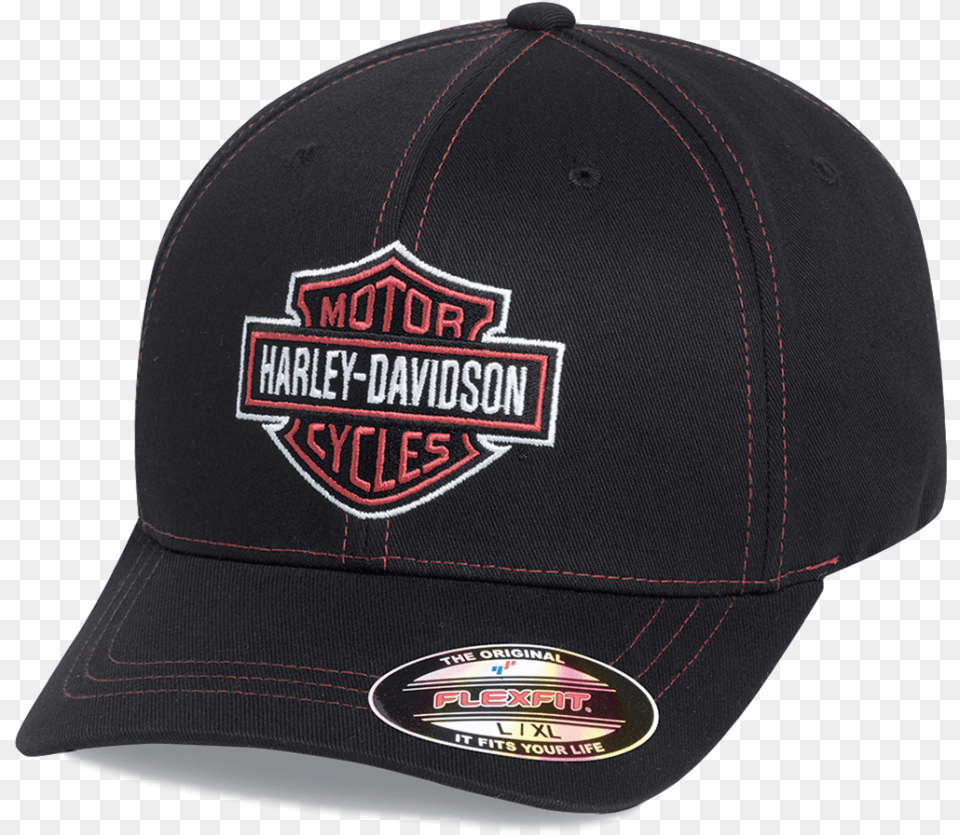 Contrast Stitch Logo Stretch Cap Harley Davidson, Baseball Cap, Clothing, Hat Png Image