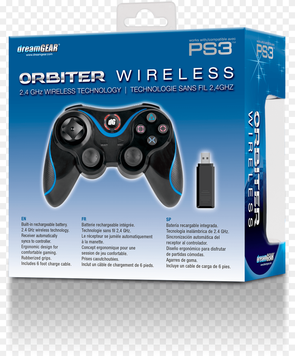 Control Ps3 Orbiter Wireless Dreamgear, Electronics, Disk, Joystick Png Image