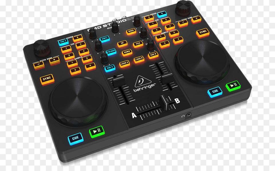 Controlador De Dj Behringer Cmd Studio, Cd Player, Electronics, Indoors, Speaker Free Png Download