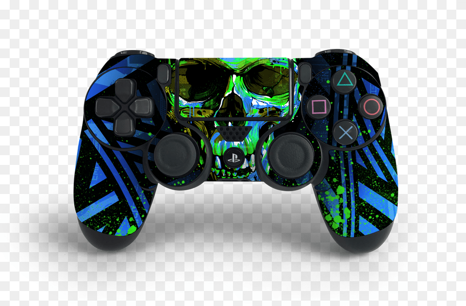 Controller Blue Cyber Skull Decal Kitclass Lazyload, Electronics, Machine, Wheel Png