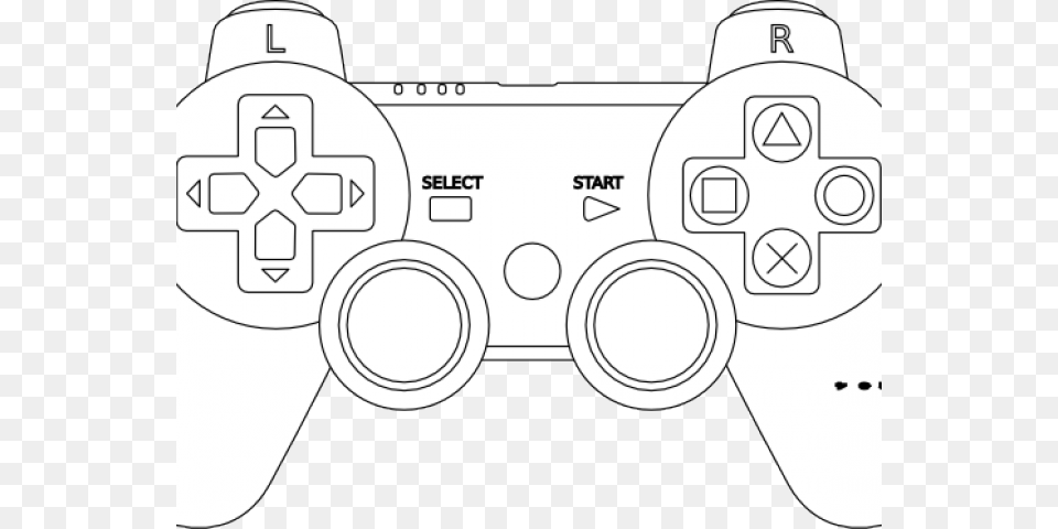Controller Clipart Ps3 Ps4 Controller Colouring Page, Electronics, Joystick Free Png Download