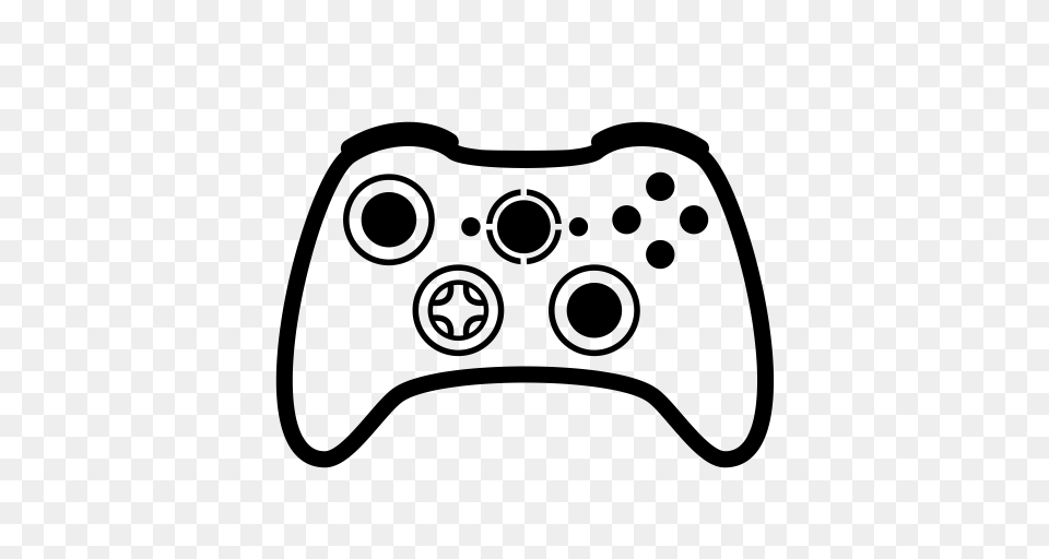 Controller Game Videogame Xbox Icon, Gray Free Png Download