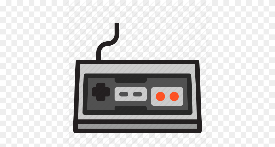 Controller Gamepad Gaming Nes Nintendo Pad Retro Icon, Scoreboard, Cassette Png