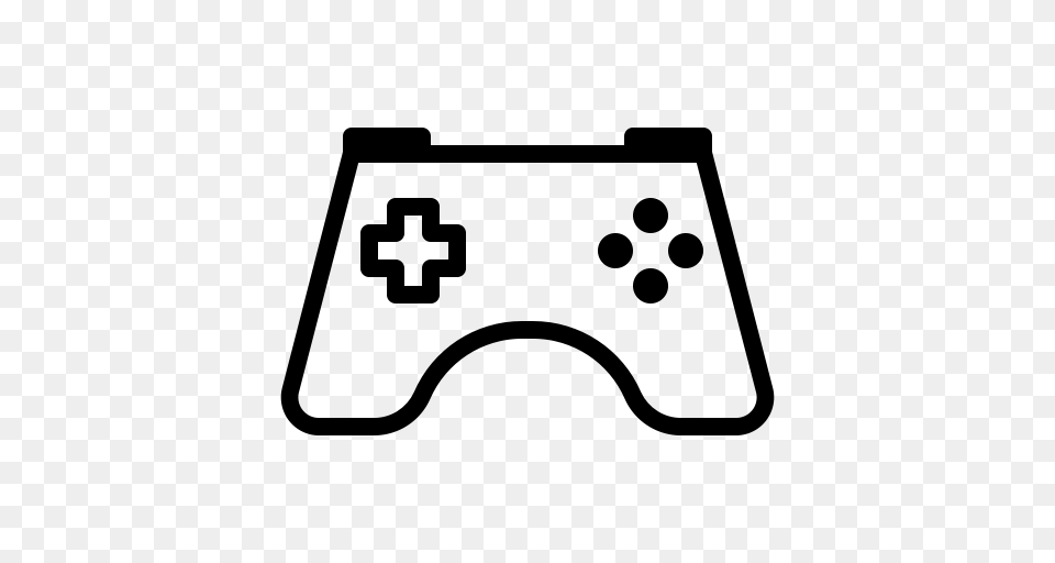 Controller Gamepad Joypad Joystick Icon, Gray Free Png