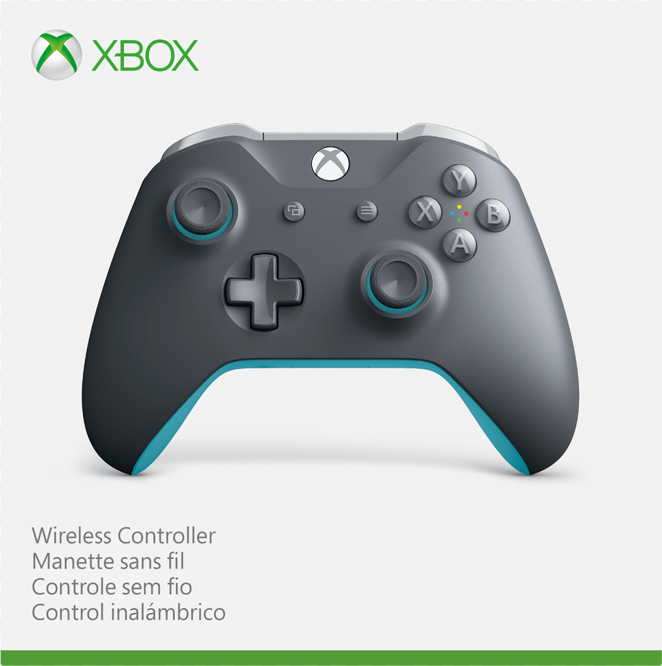 Controller Xbox One Grey Blue, Electronics, Joystick Free Transparent Png