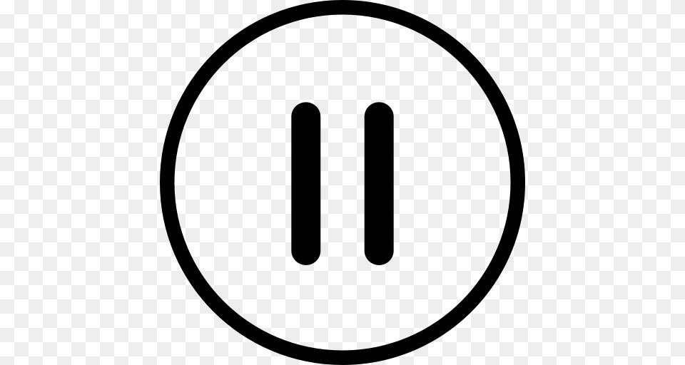 Controls Ios Media Player Pause Paused Tabbar Icon, Gray Png