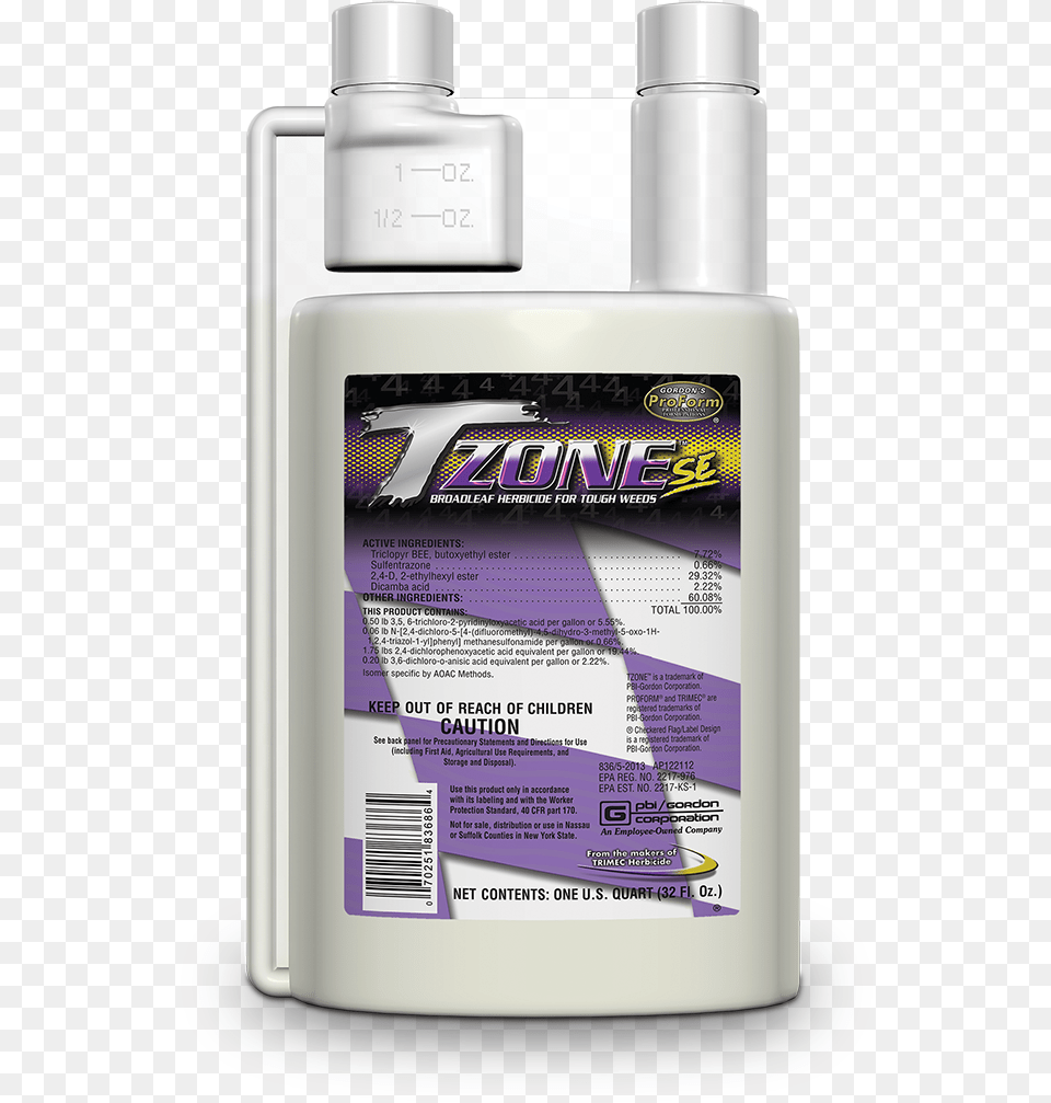 Controls Wild Violet Ground Ivy Black Medic Clover Tzone Se Herbicide, Bottle, Cosmetics, Perfume Free Transparent Png