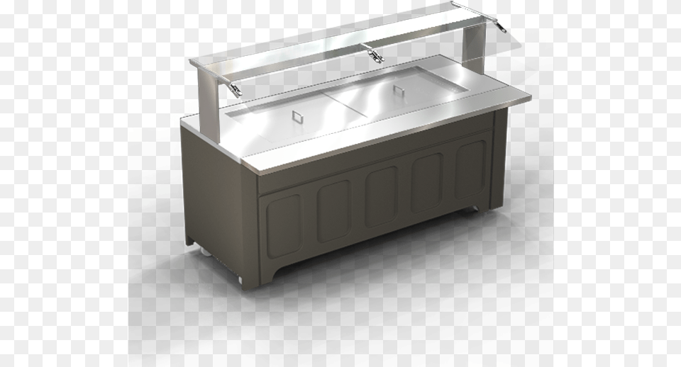 Convection Heated Chest For Speed Lines Nsf2 79 Stainless Steel Salad Bar, Double Sink, Sink Png