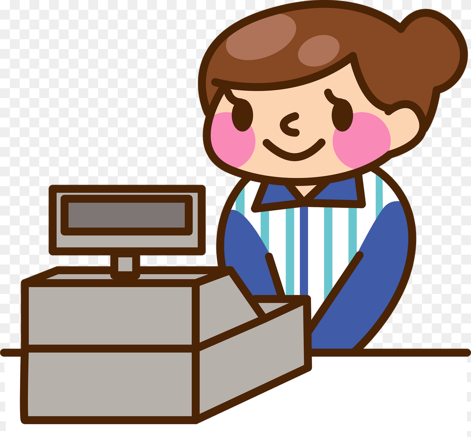 Convenience Store Staff Clipart, Box, Computer Hardware, Electronics, Hardware Free Png Download