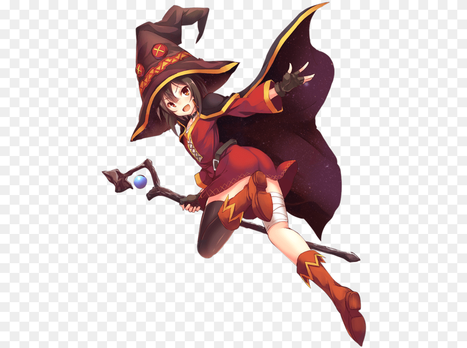 Conveniently Placed Foot Konosuba Gods Blessing On This Wonderful World Megumin, Book, Comics, Publication, Adult Free Transparent Png