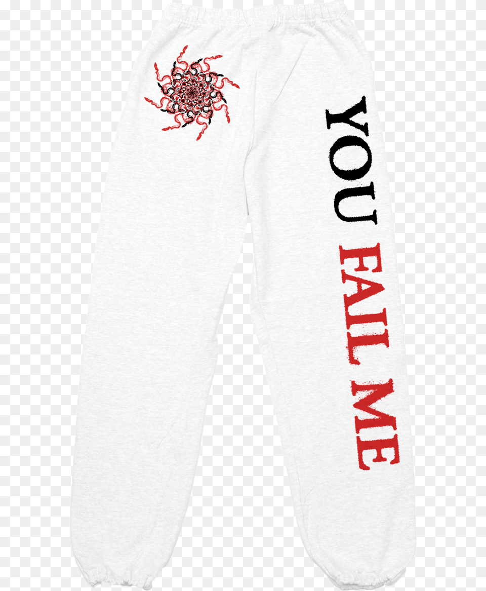 Converge Quotyou Fail Mequot Sweatpants Pajamas, Clothing, Pants, Person, Stain Free Png