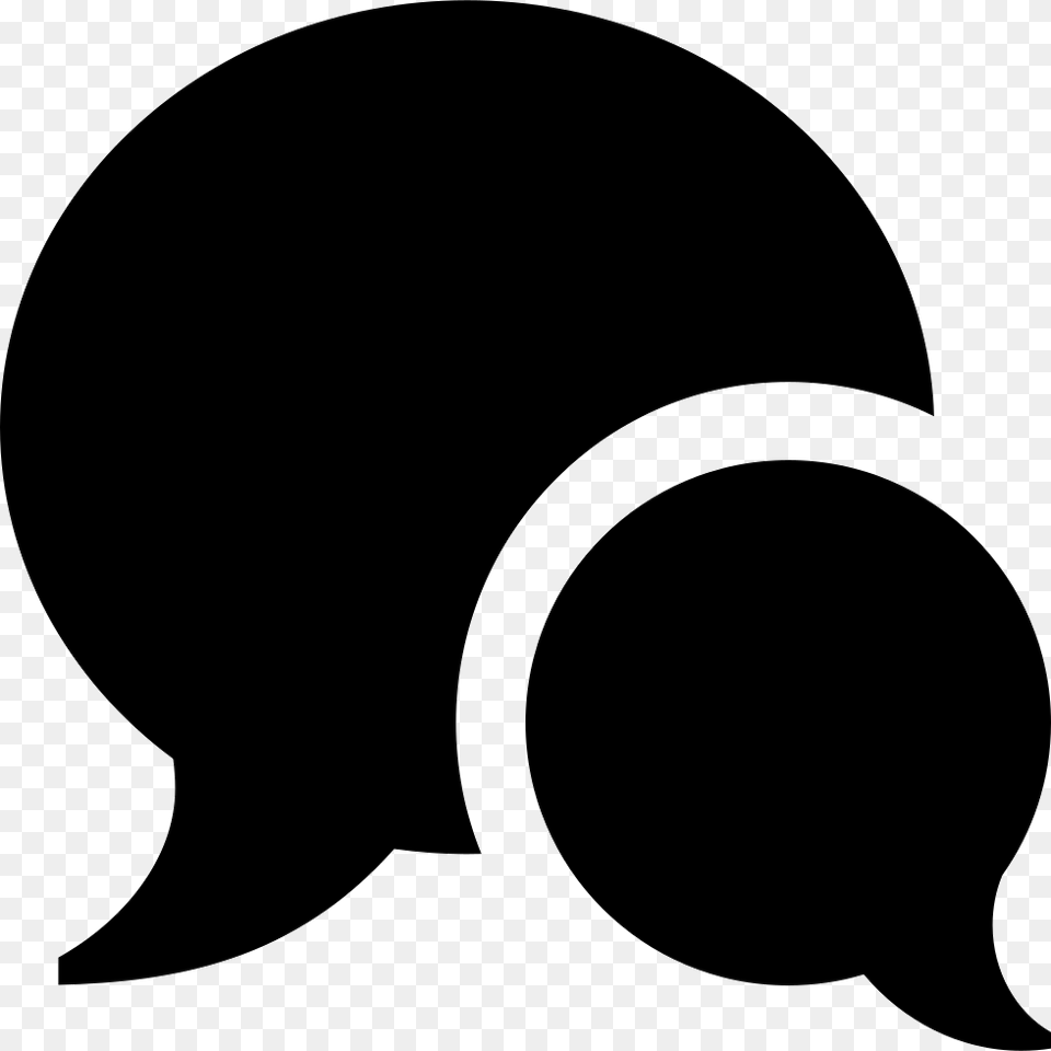 Conversation Bubble Comments Comment Icon, Silhouette, Stencil, Animal, Mammal Free Png