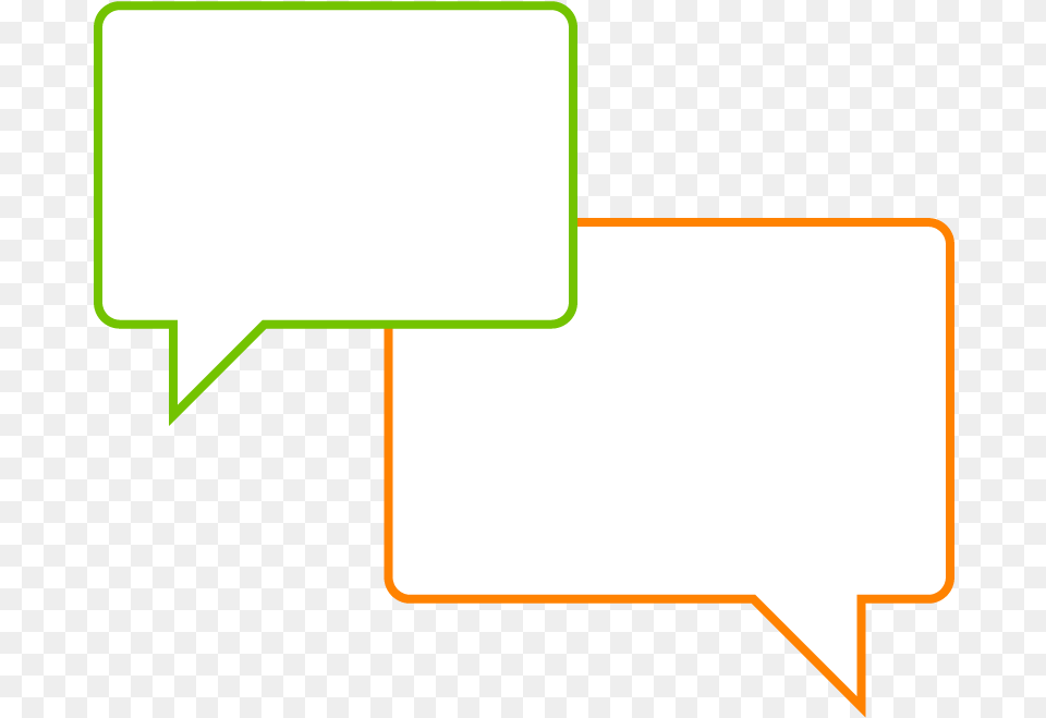 Conversation Bubbles Characters, Text Free Png