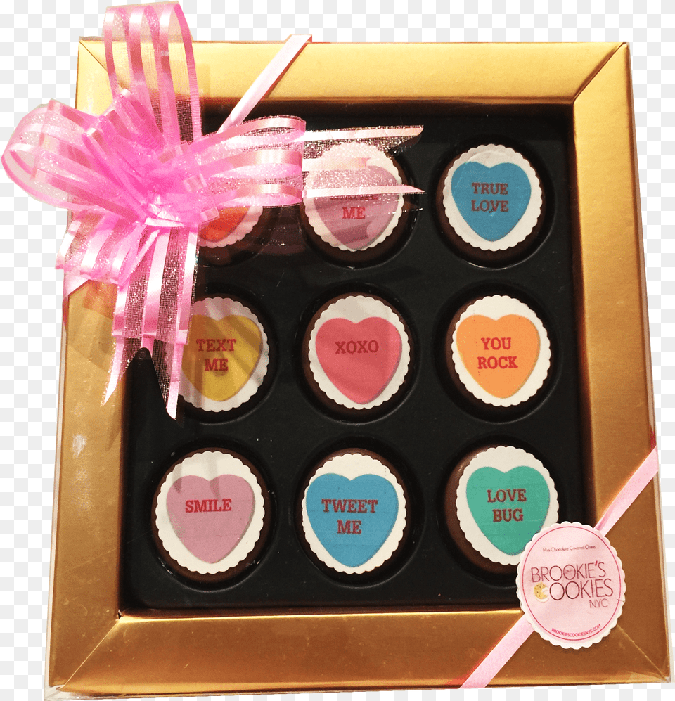 Conversation Hearts Mini Chocolate Covered Oreos Gift Chocolate Covered Oreos Gift, Ammunition, Grenade, Weapon, Maroon Free Png