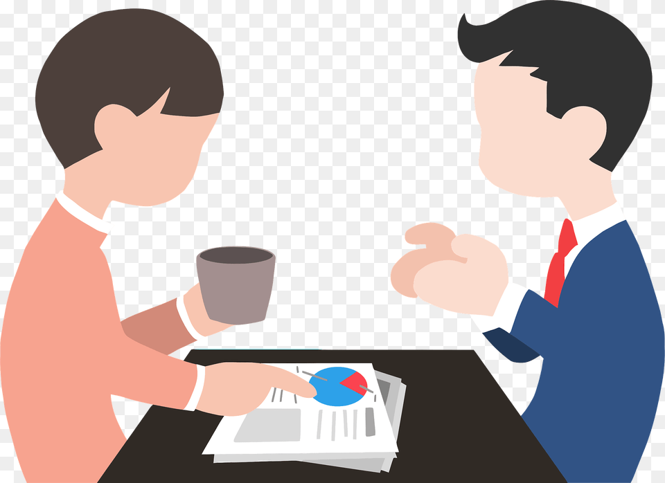 Conversation On The Job Clipart, Person, Interview, Adult, Male Free Transparent Png