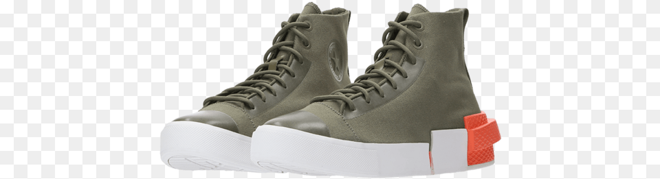 Converse All Star Disrupt Cx Hi Olivewhiteorange Lace Up, Clothing, Footwear, Shoe, Sneaker Free Png