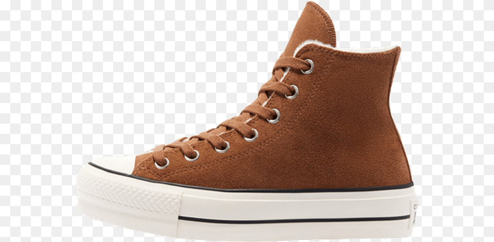 Converse Chuck Taylor All Star Cosy Converse Cozy Club Platform Brown, Clothing, Footwear, Shoe, Sneaker Free Png