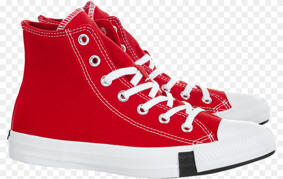 Converse Chuck Taylor All Star High Converse Red Logo Play, Clothing, Footwear, Shoe, Sneaker Free Png