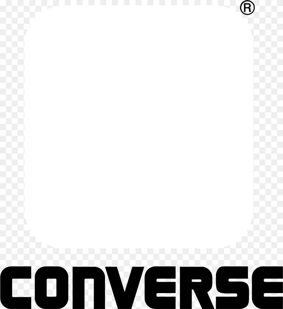 Converse Logo Black And White Converse Unise Fashion Convers Shoes Mens Womens High Free Transparent Png