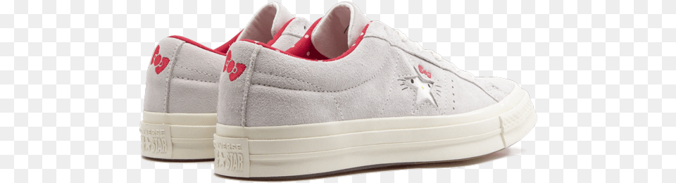 Converse One Star Ox Quothello Kitty Skate Shoe, Clothing, Footwear, Sneaker, Suede Png Image