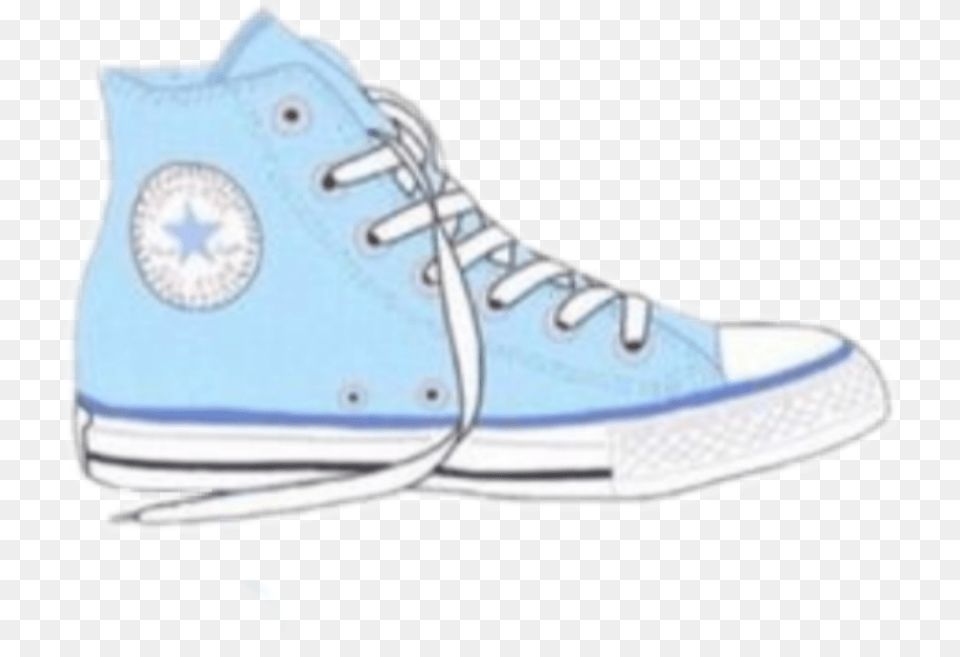 Converse Shoes Aesthetic Blue Figure Skate, Clothing, Footwear, Shoe, Sneaker Free Png Download