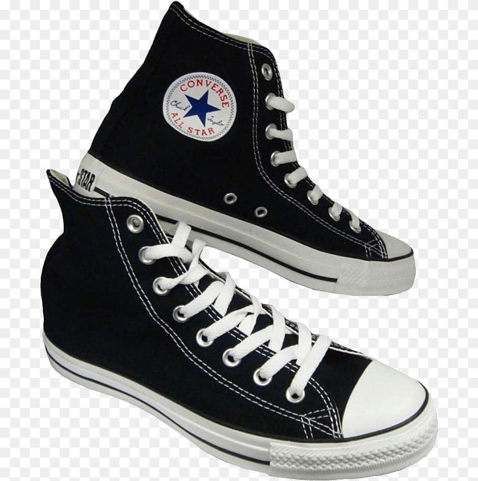 Converse Shoes Black High Top Converse, Clothing, Footwear, Shoe, Sneaker Free Png Download