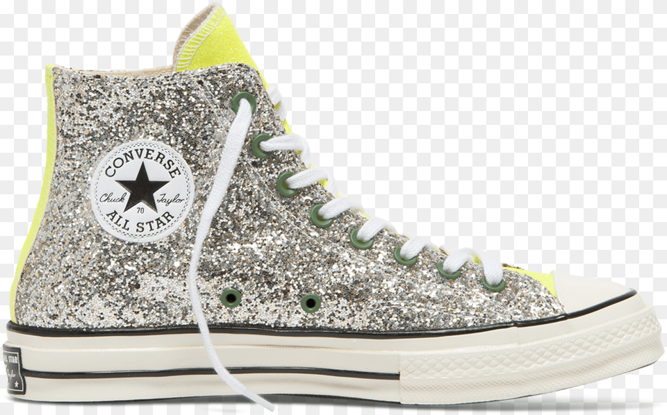 Converse X Jw Anderson Chuck Taylor All Star 70 Glitter, Clothing, Footwear, Shoe, Sneaker Png