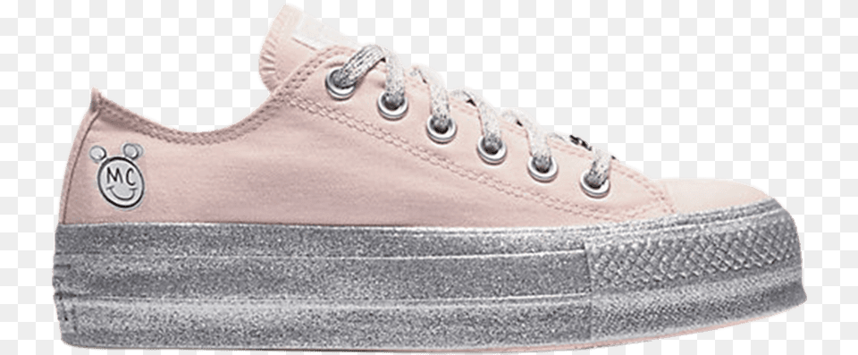 Converse X Miley Cyrus Chuck Taylor All Star Lift Low Rosa 651 All Star Miley Cyrus, Canvas, Clothing, Footwear, Shoe Free Png Download