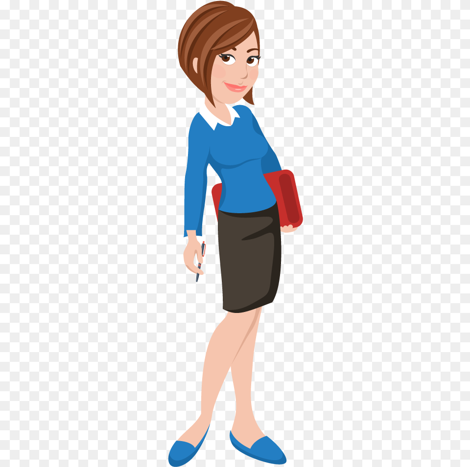 Convert To Base64 Cartoon Employee Cartoon Picture Of Employee, Clothing, Skirt, Sleeve, Long Sleeve Free Transparent Png