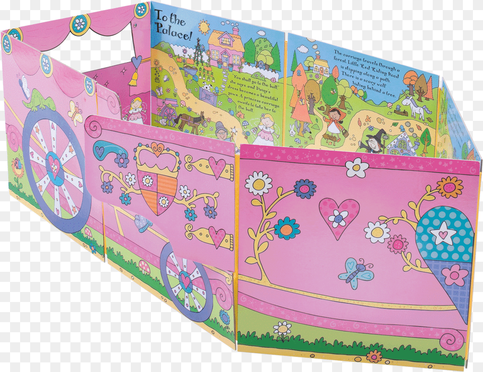 Convertible Book Princess Carriage Book, Play Area, Furniture, Person, Indoors Png Image