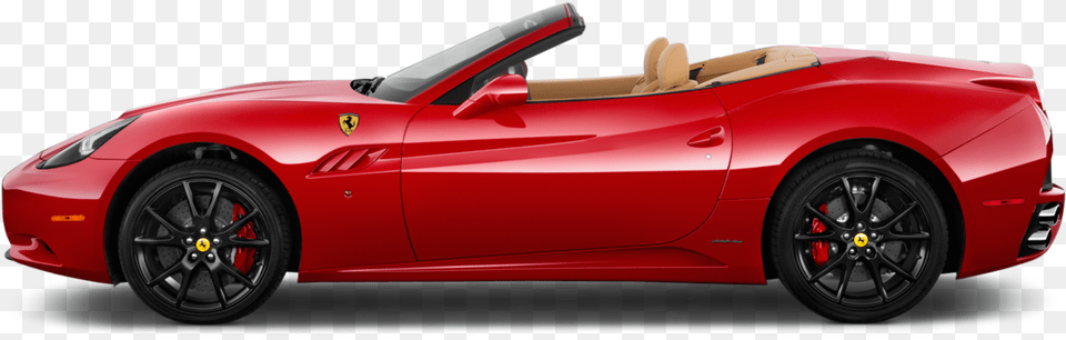 Convertible Ferrari Image Ferrari Side View, Car, Vehicle, Transportation, Alloy Wheel Free Png Download