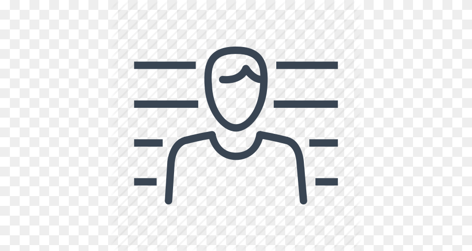 Convict Criminal Mug Mugshot Prisoner Shot Icon, Gate Png