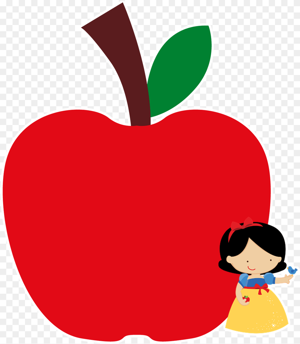 Convite Branca De Neve Branca De Neve Cute, Apple, Food, Fruit, Plant Png