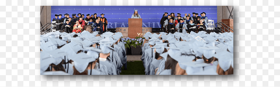 Convocation Shadow Gsas Convocation Columbia, Crowd, Person, People, Graduation Free Png Download