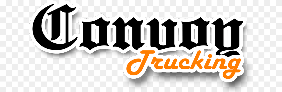 Convoy Trucking Samp Convoy Trucking, Logo, Text, Bulldozer, Machine Free Transparent Png