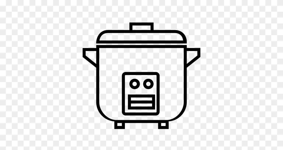 Cook Beat Cooker Cooking Kitchen Pack Icon, Gray Free Png Download