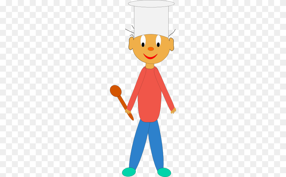 Cook Chef Cartoon Clip Art At Clker Chef Cartoon, Cutlery, Spoon, Baby, Person Free Png Download