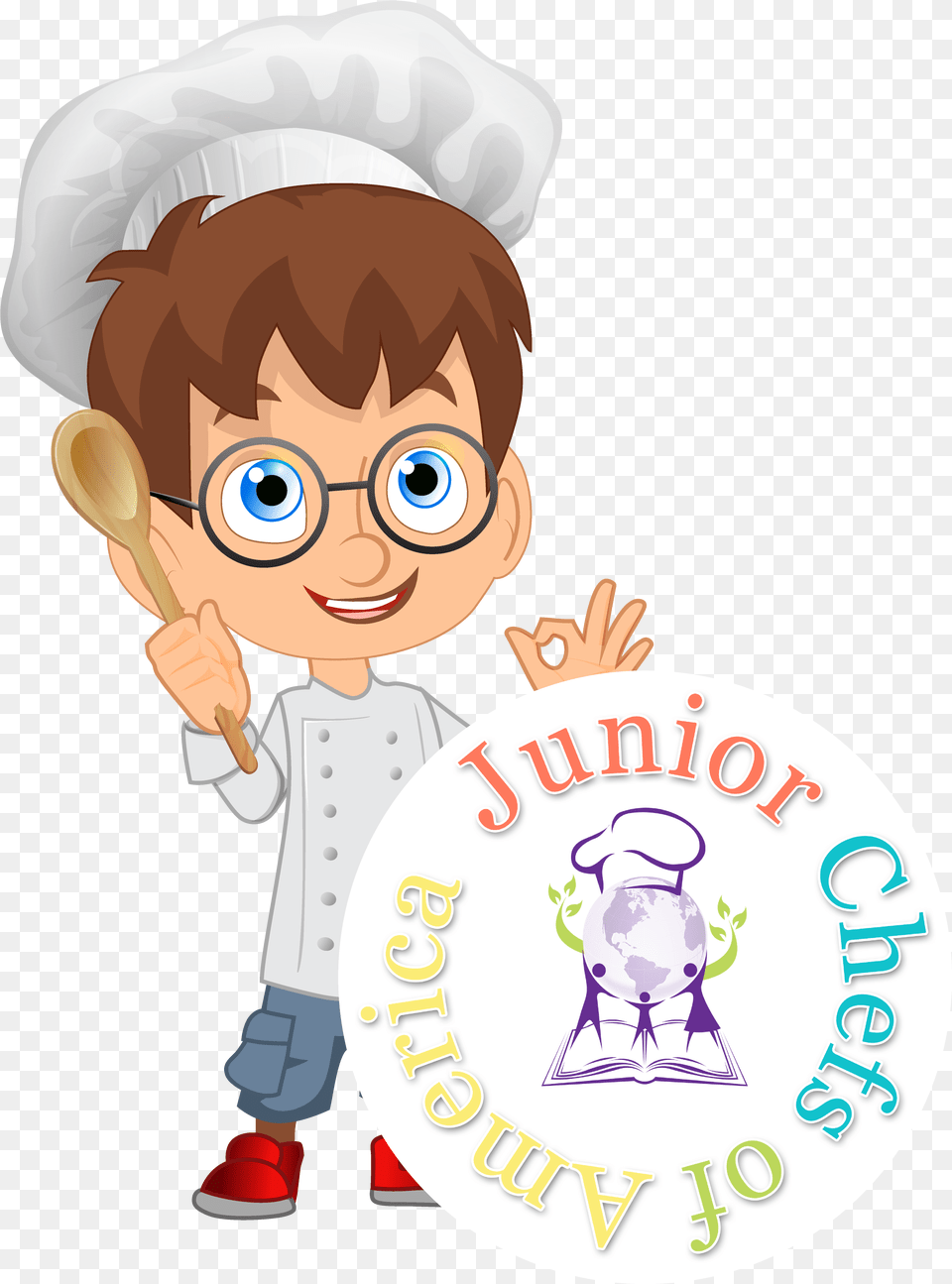 Cook Clipart Junior Chef Kids Chef Cartoon, Spoon, Cutlery, Person, People Free Png Download