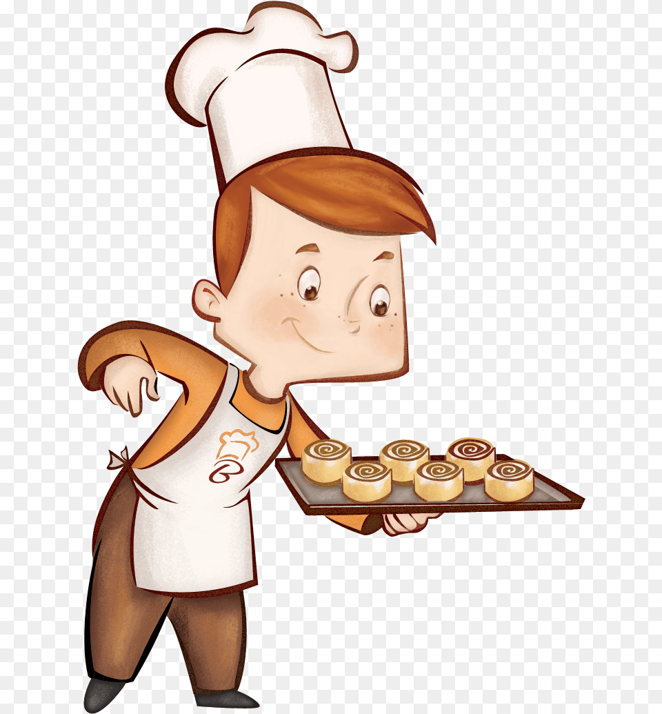 Cook Clipart Pastry Chef Panadero Animado, Baby, Person, People, Face Free Png Download