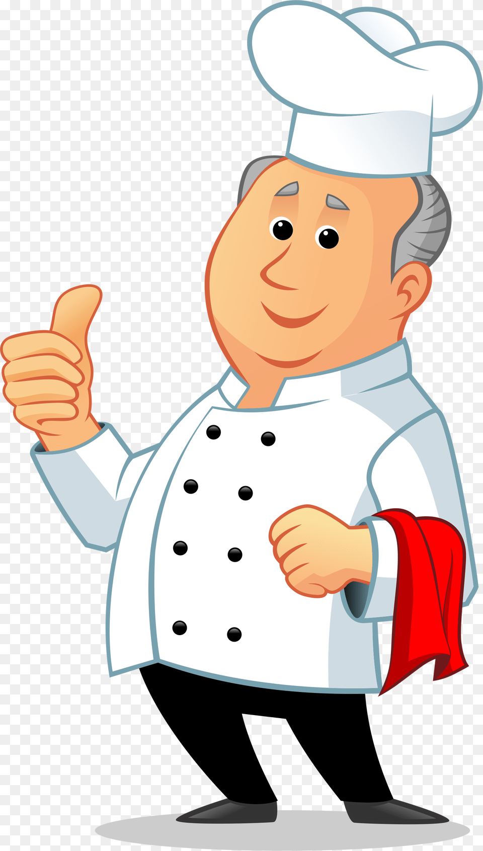 Cook Clipart Thumbs Up Transparent Chef With Thumbs Up, Body Part, Finger, Hand, Person Free Png Download