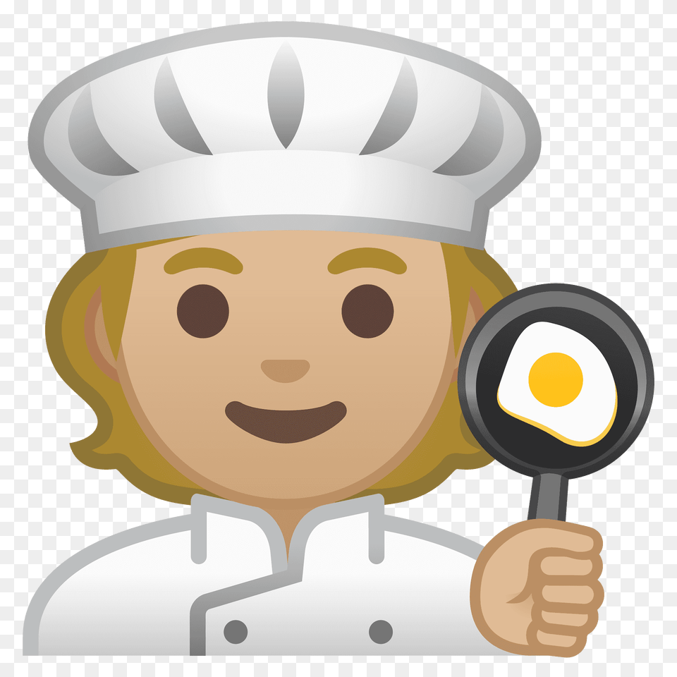 Cook Emoji Clipart, Cooking Pan, Cookware, Person, People Png Image