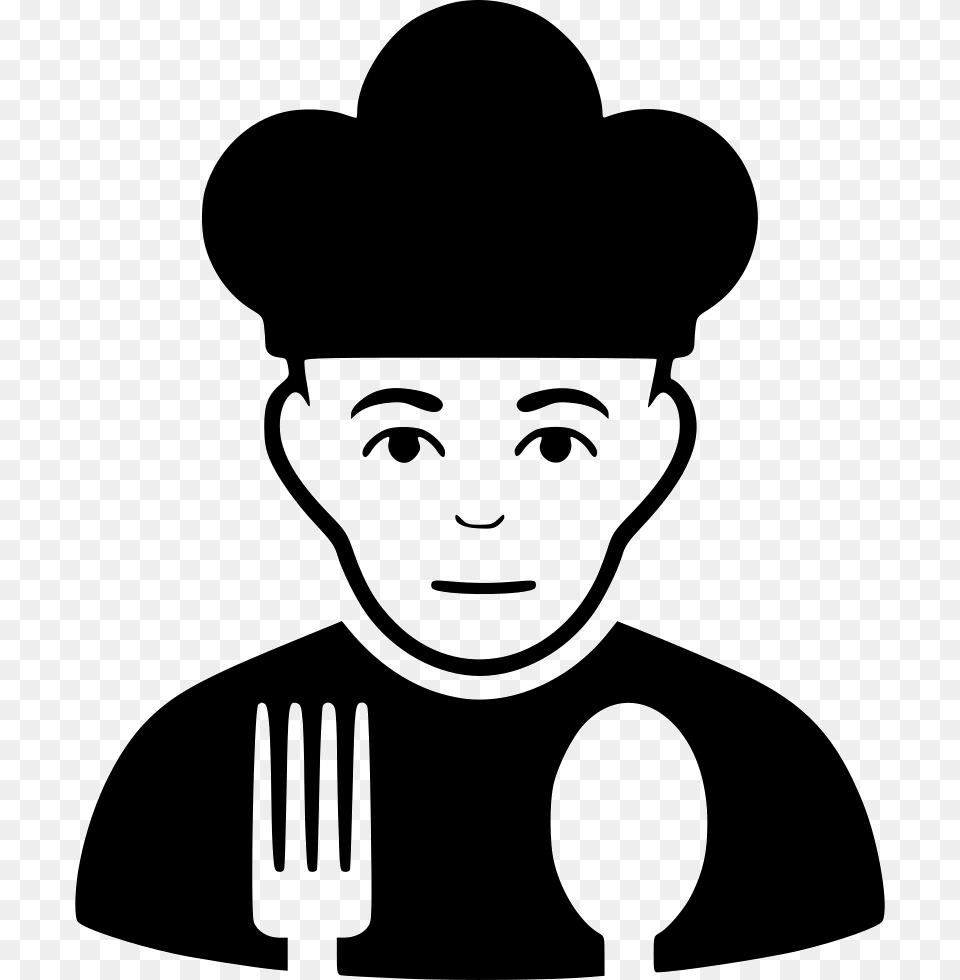 Cook Icon Download Svg Priest, Cutlery, Fork, Stencil, Baby Png Image