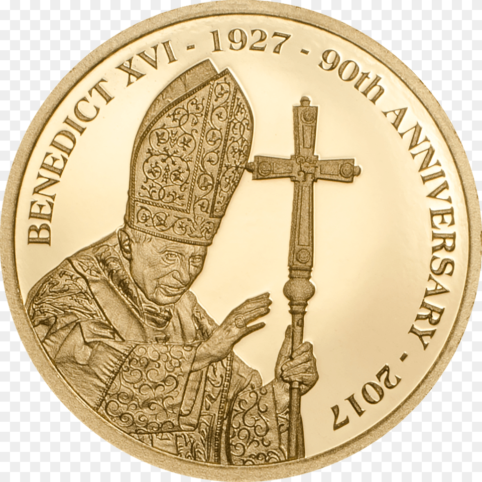 Cook Islands 2017 5 Dollars Pope Benedict Xvi Pope Benedict Xvi Coin, Adult, Wedding, Person, Woman Free Png Download