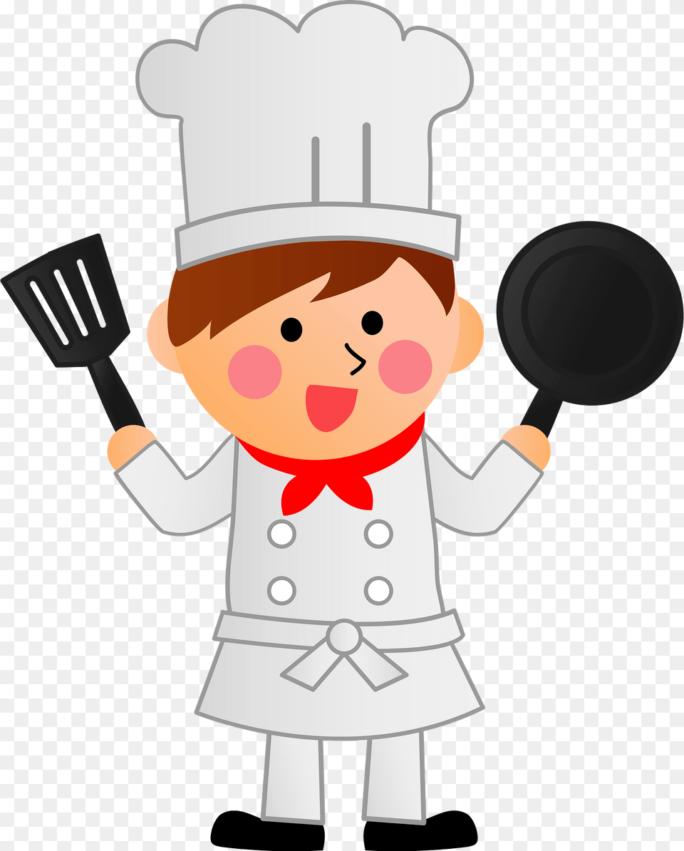 Cook Man Clipart, Cutlery, Fork, Cooking Pan, Cookware Free Png Download