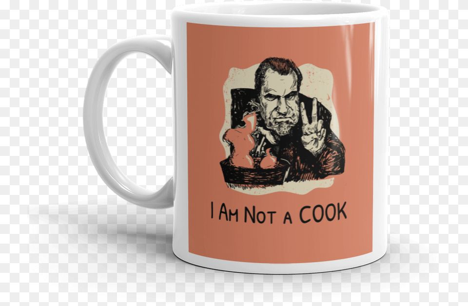 Cook Mug Mockup Handle On Left, Adult, Man, Male, Person Free Png Download