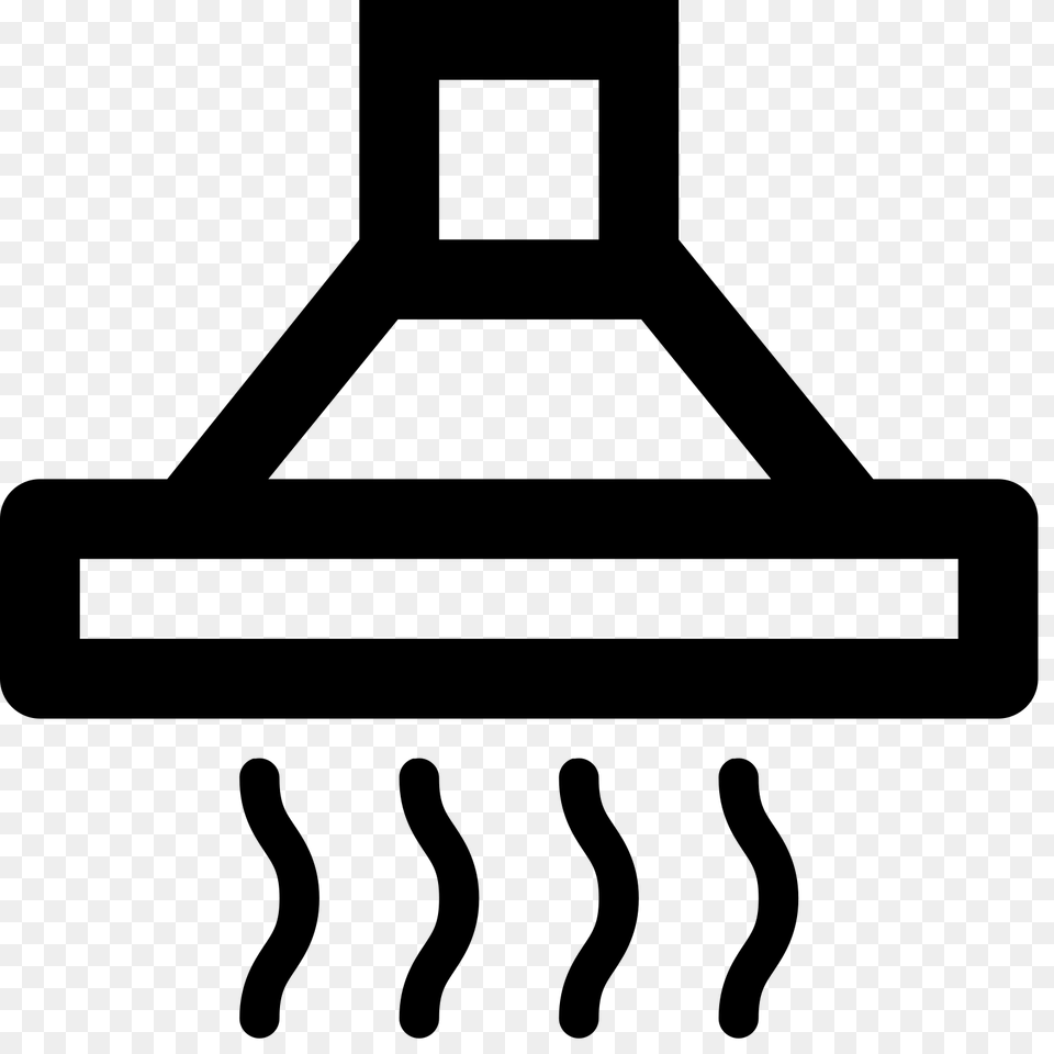 Cooker Hood Icon, Gray Free Png
