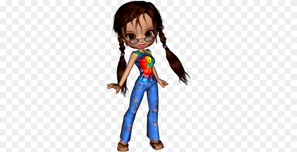 Cookie Doll Jean Poser Poser Cookies Mijn Psp Psp Tubes Encanto De Gifs Bonecas, Clothing, Pants, Child, Female Png Image