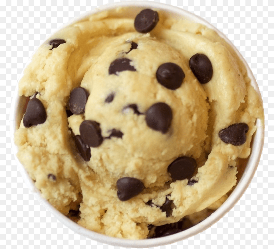 Cookie Dough Transparent Background, Cream, Dessert, Food, Ice Cream Png